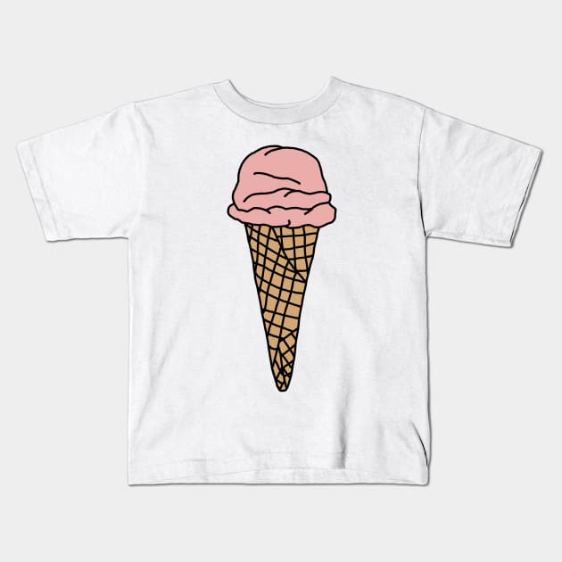 strawberry and coconut water sherbet (v), salt and straw Kids T-Shirt by smileyfriend